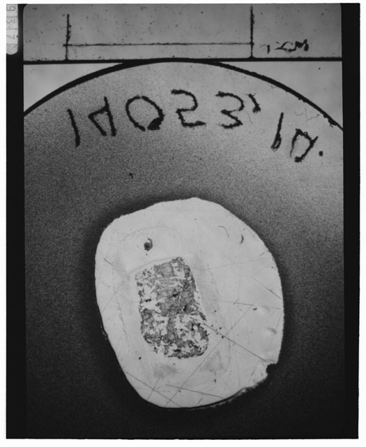 Black and white Thin Section photograph of Apollo 14 Sample(s) 14053,14.