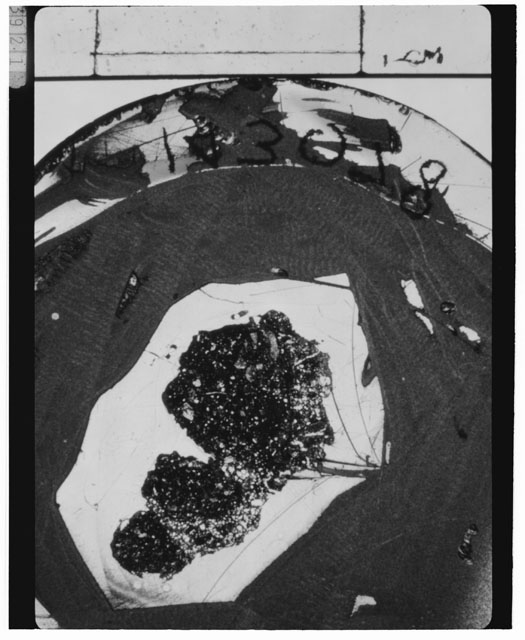 Black and white Thin Section photograph of Apollo 14 Sample(s) 14307,8.