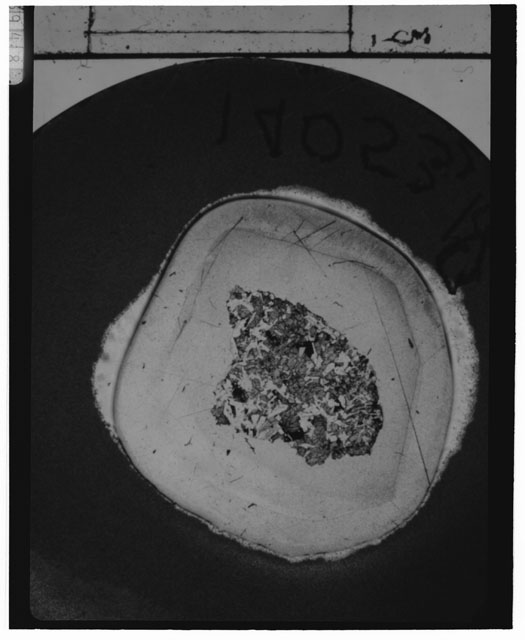 Black and white Thin Section photograph of Apollo 14 Sample(s) 14053,18.