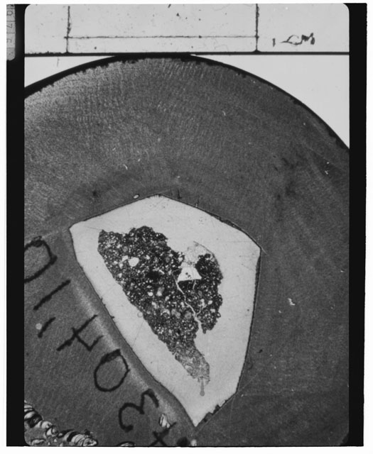 Black and white Thin Section photograph of Apollo 14 Sample(s) 14304,10.