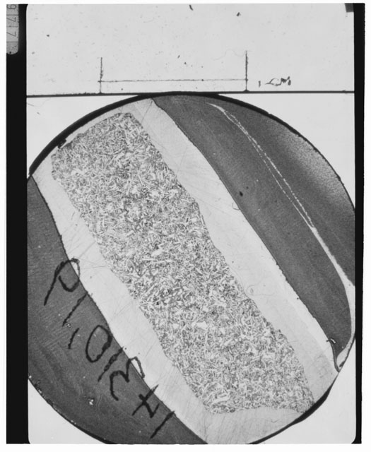 Black and white Thin Section photograph of Apollo 14 Sample(s) 14310,19.