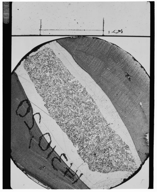 Black and white Thin Section photograph of Apollo 14 Sample(s) 14310,20.