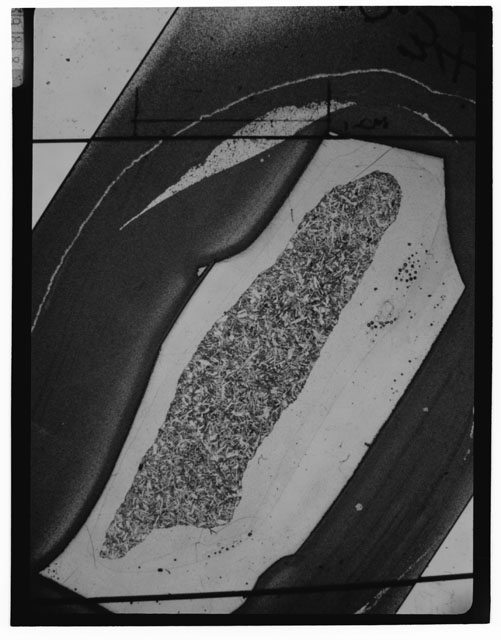 Black and white Thin Section photograph of Apollo 14 Sample(s) 14310,34.