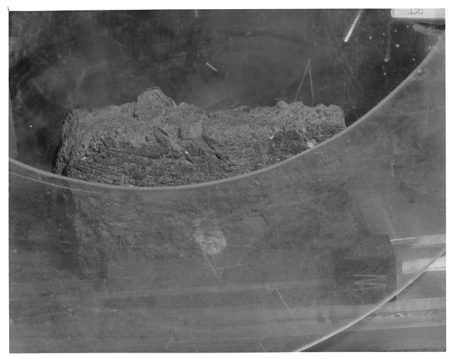Black and White Processing Photo of Apollo 14 Sample 14321,0 with S,W Orientation