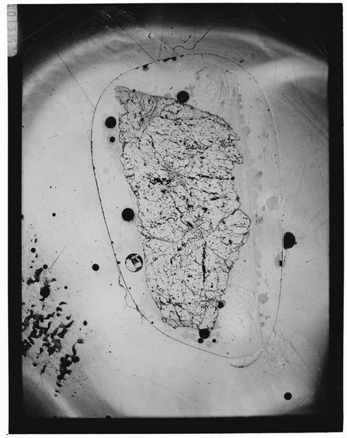 Black and white Thin Section photograph of Apollo 14 Sample(s) 14306,18.