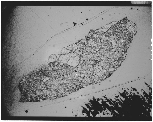 Black and white Thin Section photograph of Apollo 14 Sample(s) 14313,35.