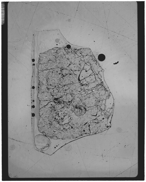 Black and white Thin Section photograph of Apollo 14 Sample(s) 14306,16.