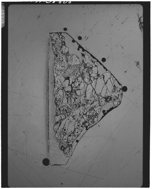 Black and white Thin Section photograph of Apollo 14 Sample(s) 14304,16.