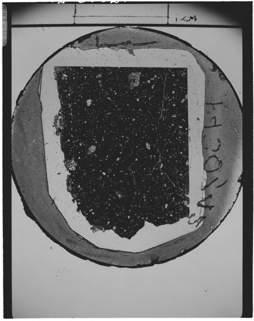 Black and white Thin Section photograph of Apollo 14 Sample(s) 14307,42.