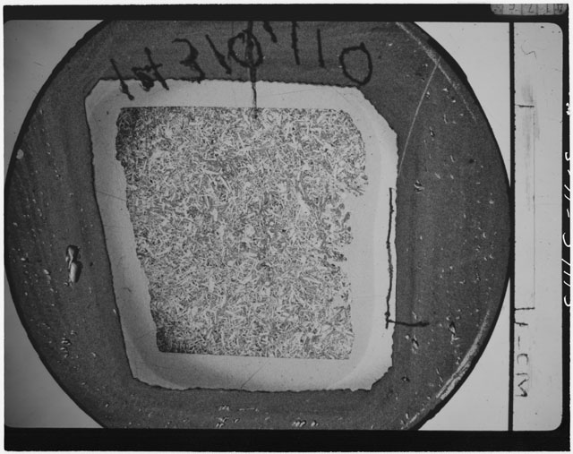 Black and white Thin Section photograph of Apollo 14 Sample(s) 14310,110.