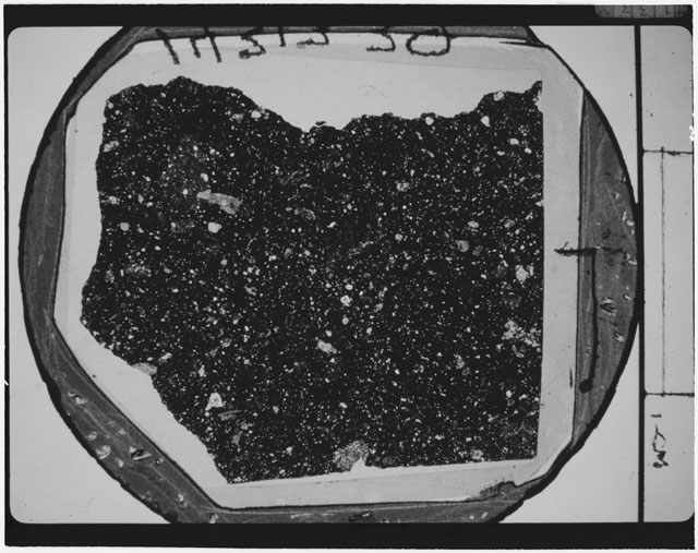 Black and white Thin Section photograph of Apollo 14 Sample(s) 14313,39.