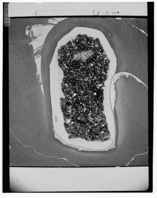 Black and white Thin Section photograph of Apollo 14 Sample(s) 14311,95.