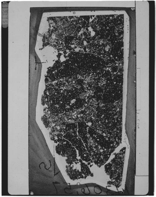 Black and white Thin Section photograph of Apollo 14 Sample(s) 14306,57.