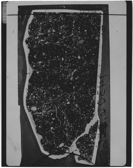 Black and white Thin Section photograph of Apollo 14 Sample(s) 14306,65.