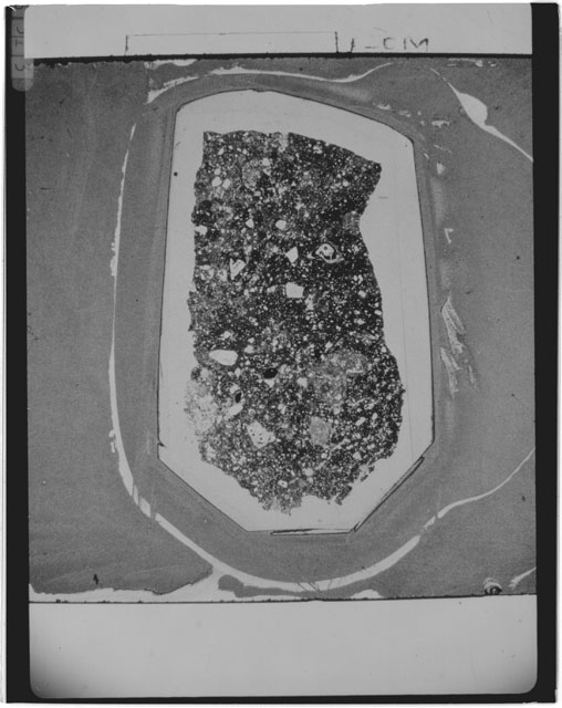 Black and white Thin Section photograph of Apollo 14 Sample(s) 14311,97.