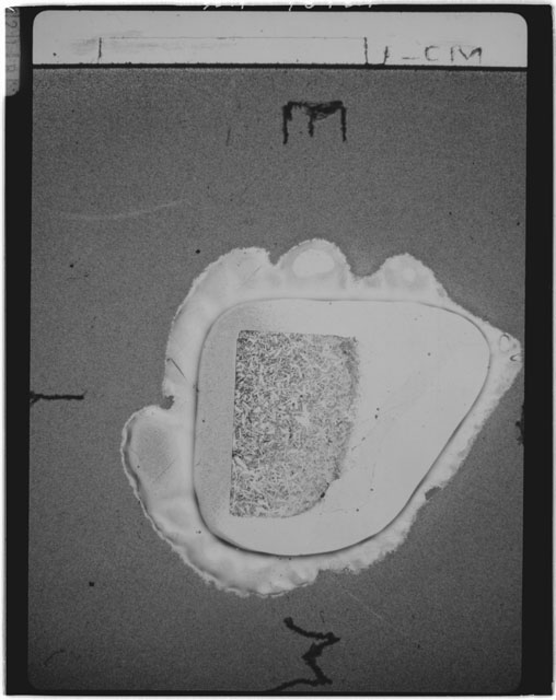 Black and white Thin Section photograph of Apollo 14 Sample(s) 14310,178 using transmitted light.
