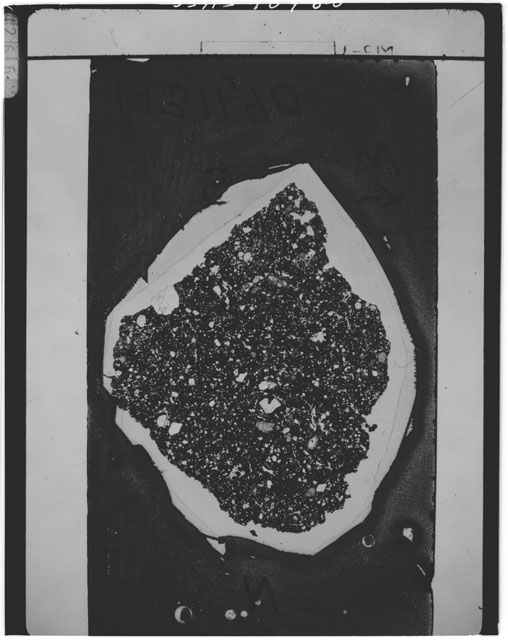 Black and white Thin Section photograph of Apollo 14 Sample(s) 14311,90.