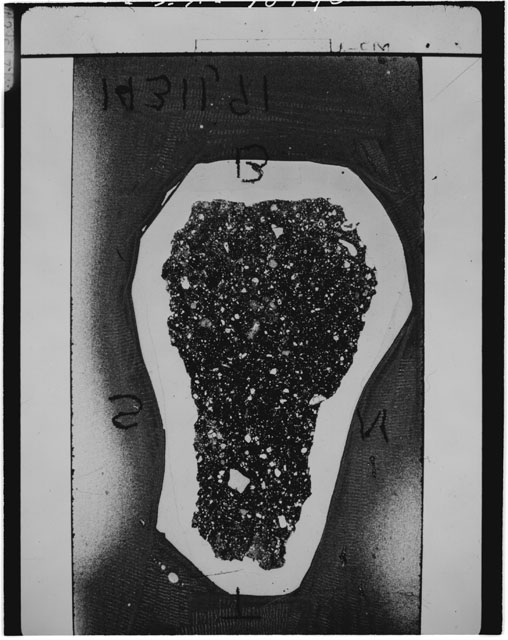 Black and white Thin Section photograph of Apollo 14 Sample(s) 14311,91.