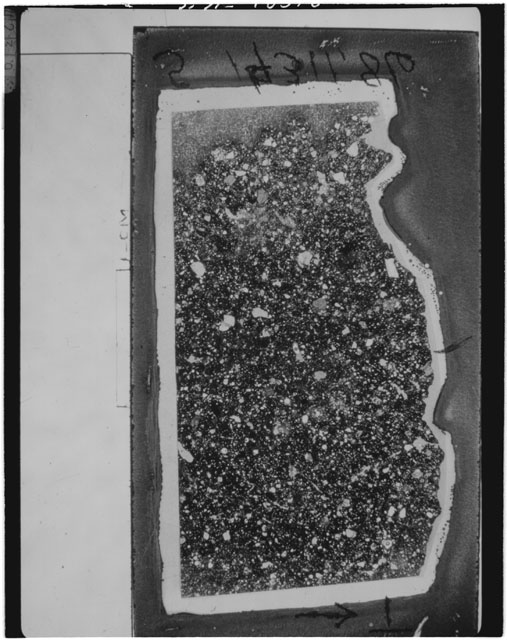 Black and white Thin Section photograph of Apollo 14 Sample(s) 14311,86.