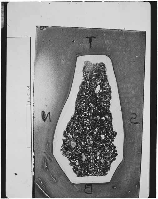 Black and white Thin Section photograph of Apollo 14 Sample(s) 14311,92.
