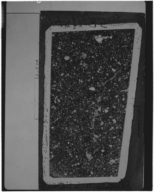Black and white Thin Section photograph of Apollo 14 Sample(s) 14311,85.
