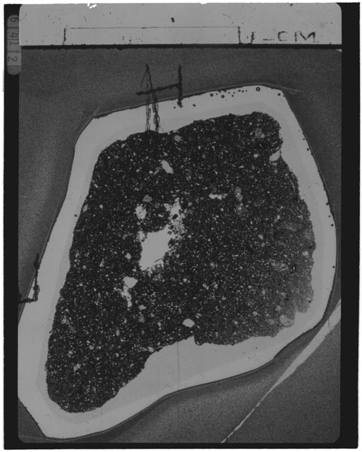 Black and white Thin Section photograph of Apollo 14 Sample(s) 14049,39.