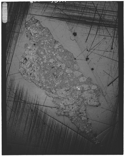 Black and white Thin Section photograph of Apollo 14 Sample(s) 14301,21.