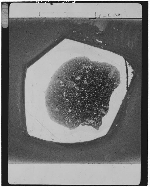Black and white Thin Section photograph of Apollo 14 Sample(s) 14047,51.