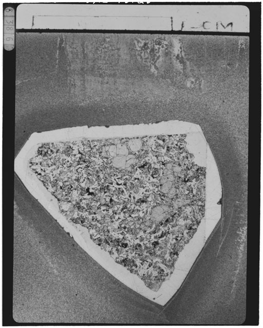 Black and white Thin Section photograph of Apollo 14 Sample(s) 14072,13.