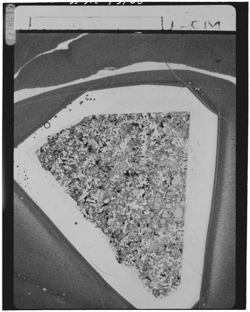 Black and white Thin Section photograph of Apollo 14 Sample(s) 14072,14.