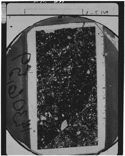 Black and white Thin Section photograph of Apollo 14 Sample(s) 14306,59.