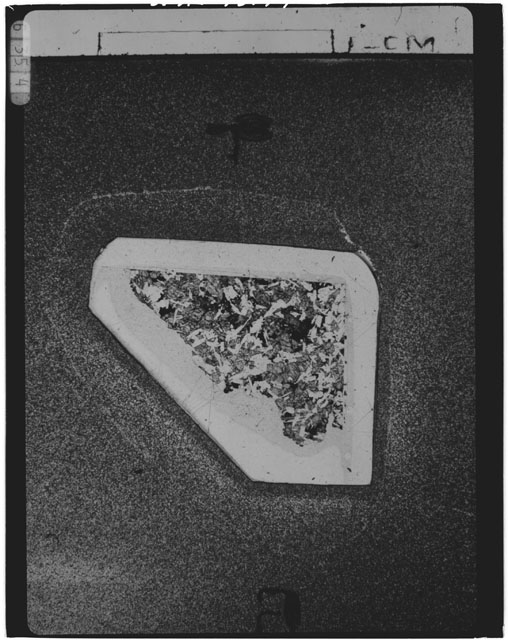 Black and white Thin Section photograph of Apollo 14 Sample(s) 14053,61.