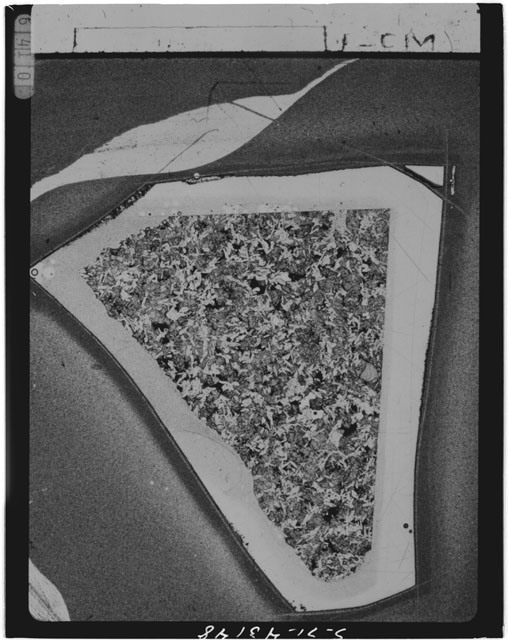 Black and white Thin Section photograph of Apollo 14 Sample(s) 14072,15.