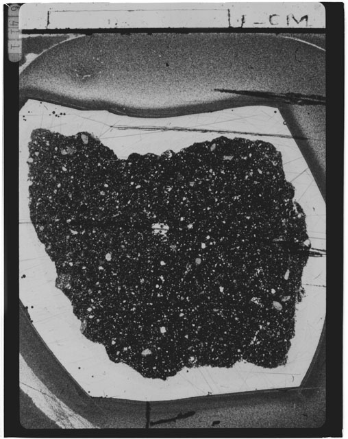 Black and white Thin Section photograph of Apollo 14 Sample(s) 14049,38.