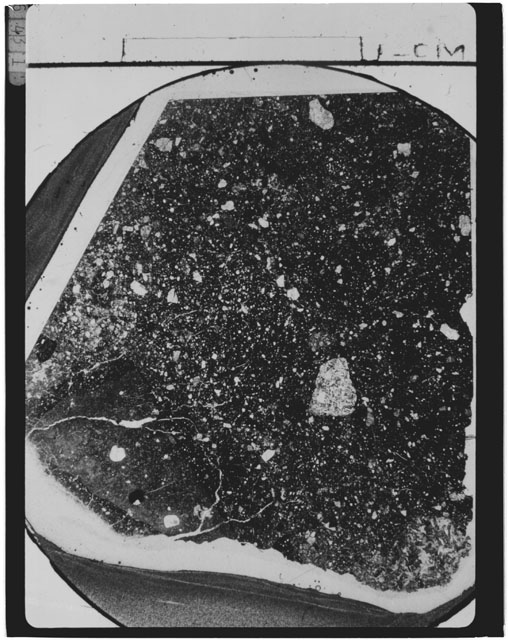 Black and white Thin Section photograph of Apollo 14 Sample(s) 14305,97.