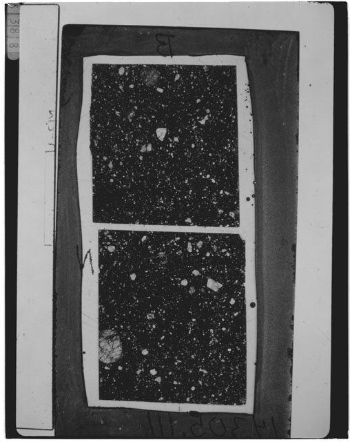 Black and white Thin Section photograph of Apollo 14 Sample(s) 14305,111.