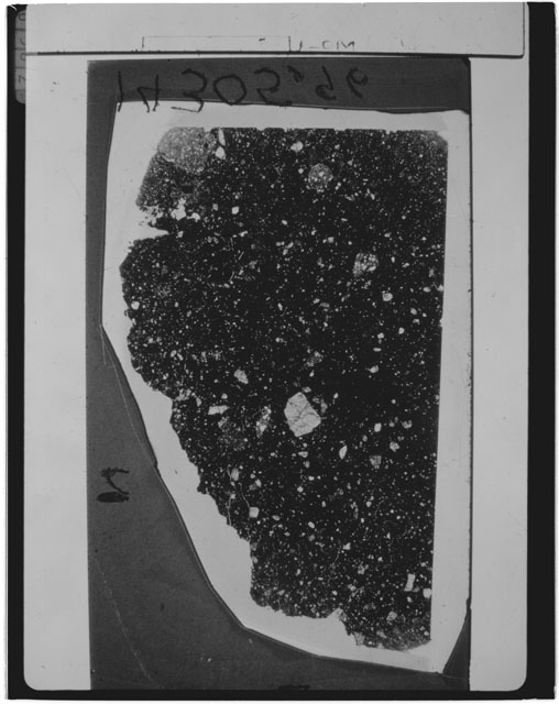 Black and white Thin Section photograph of Apollo 14 Sample(s) 14305,96.