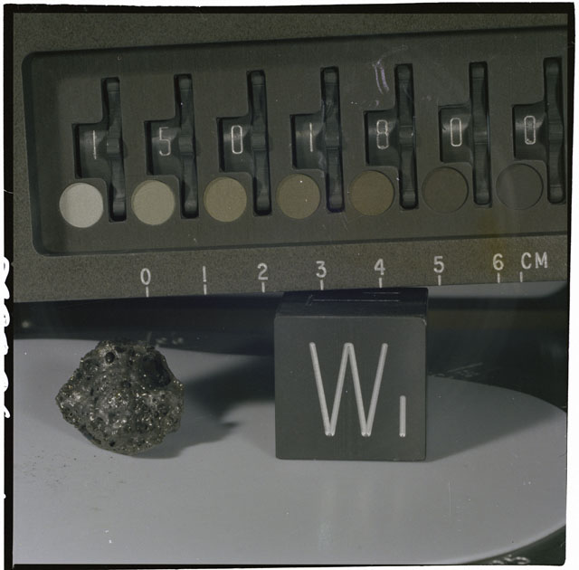 Color Photograph of Apollo 15 Sample(s) 15015, 0; ortho type with orientation 270 degrees, W1.