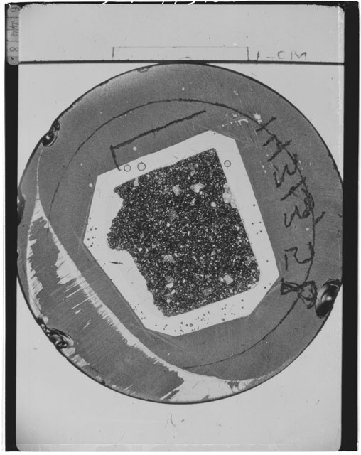 Black and white Thin Section photograph of Apollo 14 Sample(s) 14313,58.