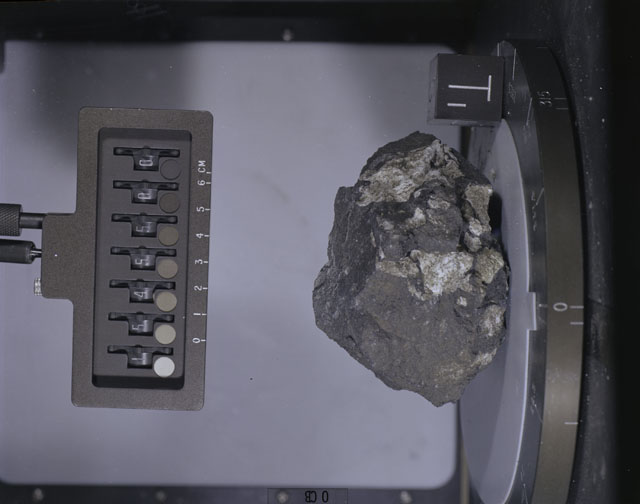 Color Photograph of Apollo 15 Sample(s) 15455, 0; Stereo photo with orientation 0 degrees, B.