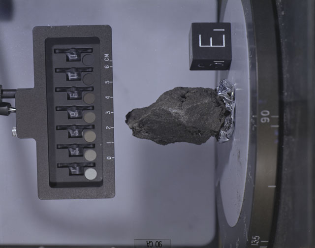 Color Photograph of Apollo 15 Sample(s) 15596, 0; Stereo photo with orientation 90 degrees, A.