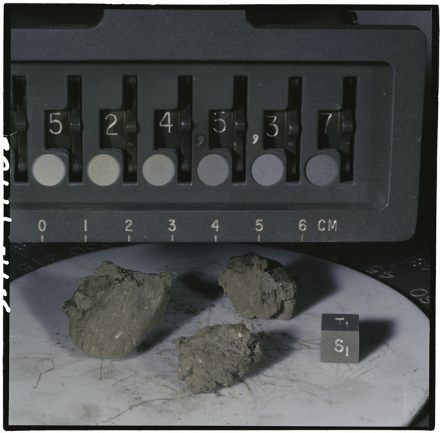 Color Photograph of Apollo 15 Sample(s) 15475, 37; ortho type with orientation 180 degrees, S1.