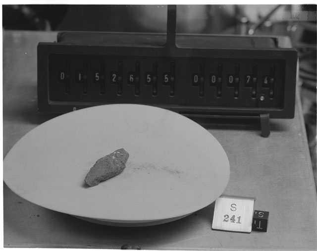 Inventory Photograph of Apollo 15 Sample(s) 15265,05