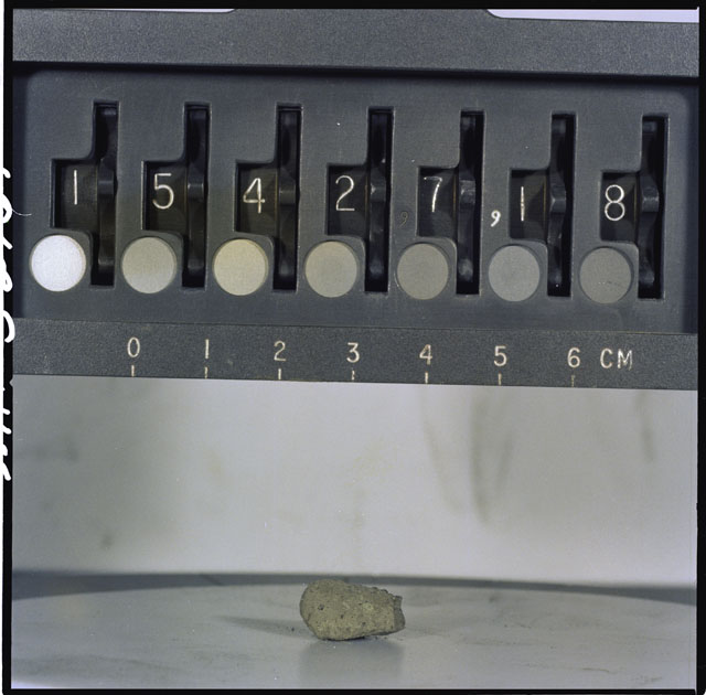 Color Photograph of Apollo 15 Sample(s) 15427, 18; ortho type with orientation 0 degrees, N1.