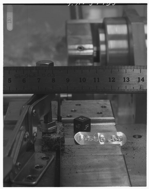 Inventory Photograph of Apollo 15 Sample(s) 15555,55