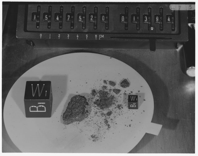 Inventory Photograph of Apollo 15 Sample(s) 15475,20