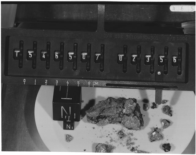 Inventory Photograph of Apollo 15 Sample(s) 15465,07