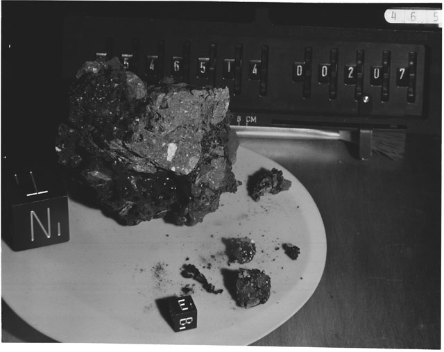 Inventory Photograph of Apollo 15 Sample(s) 15465,14