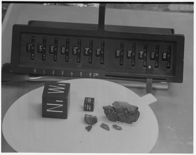 Inventory Photograph of Apollo 15 Sample(s) 15505,20