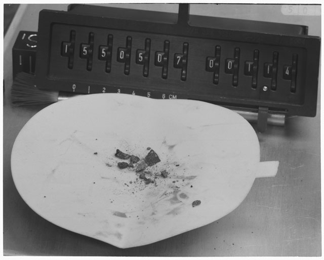 Inventory Photograph of Apollo 15 Sample(s) 15595,04